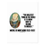 Michel de Montaigne How To Belong To Oneself Quote Post Cards