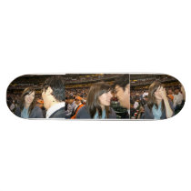 Michela gets a man!!! skateboards