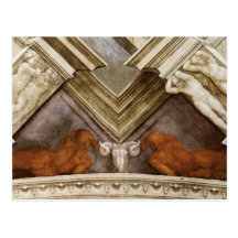 Michelangelo Bronze Nudes Sistine Chapel Postcards