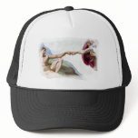Michelangelo Creation Of Man Fist Bump Mesh Hats