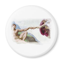 Michelangelo Creation Of Man Fist Bump Magnet
