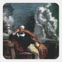Michelangelo  in his Studio Sticker