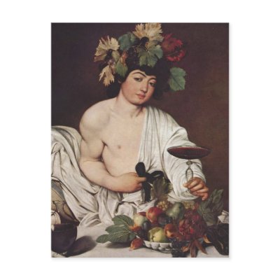 Michelangelo Merisi da Caravaggio Bacchus 1593-159 Postcard