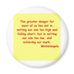 michelangelo quote fridge magnets