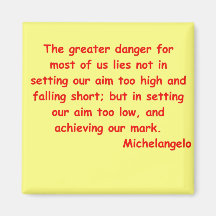 michelangelo quote magnets