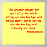 michelangelo quote print