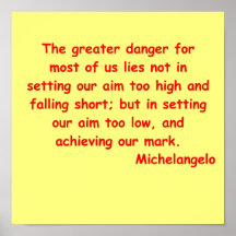 michelangelo quote print