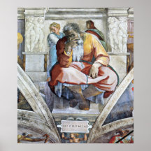 Michelangelo Unterberger - The prophet Jeremiah Posters