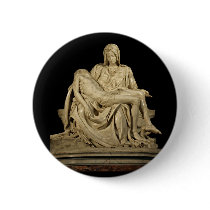 Michelangelo's 'Pieta' Pinback Buttons