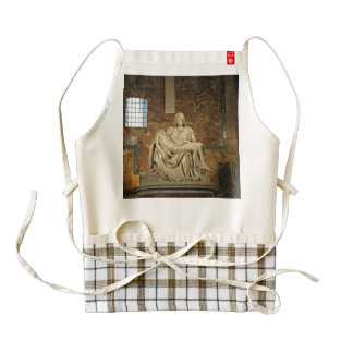 Michelangelo's Pieta in St. Peter's Basilica Zazzle HEART Apron