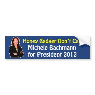 Michele Bachmann 2012 bumpersticker