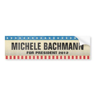 Michele Bachmann for President 2012 Bumper Sticker bumpersticker