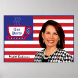 Michele Bachmann & The Tea Party Flag Posters
