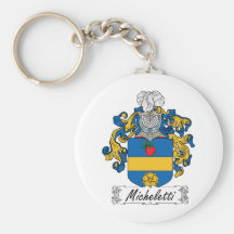 Micheletti Family Crest Keychains