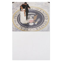 Michelle and Barack Obama stationery