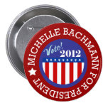 Michelle Bachmann for President 2012 Button Pins