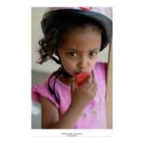 Michelle Nibbles a Watermelon posters by daysrays Michelle Nibbles a Watermelon posters