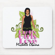Michelle O "Pretty Girls Love" Computer pad Mouse Pads