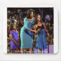 Michelle Obama and Daughters mousepads by armyers Michelle Obama and Daughters mousepads