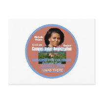 Michelle Obama Boulder Postcard