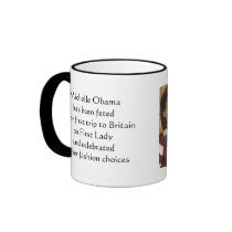 MICHELLE OBAMA FASHION QUEEN IN ENGLAND mugs by obama_inauguration MICHELLE OBAMA FASHION QUEEN IN ENGLAND mugs