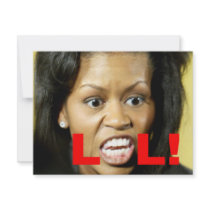 Michelle Obama LOL invitations