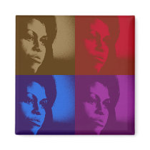 michelle Obama Fridge Magnets