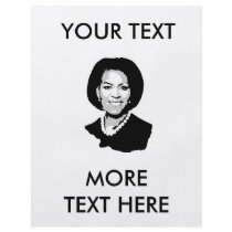 Michelle Obama outline flyers by obamashirts Michelle Obama outline flyers