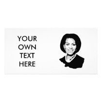 Michelle Obama outline photo cards by obamashirts Michelle Obama outline photo cards