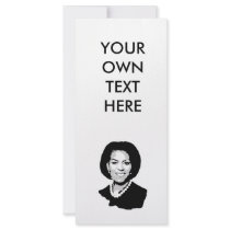 Michelle Obama outline rack cards by obamashirts Michelle Obama outline rack cards