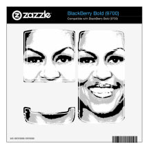 Michelle Obama Pattern Decal For BlackBerry