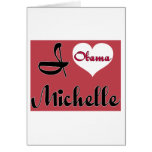 michelle obama pnk greeting card