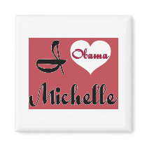 michelle obama pnk - Customized magnets by liberaltees michelle obama pnk - Customized magnets