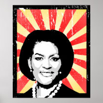 MICHELLE OBAMA PROPAGANDA POSTER posters