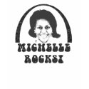 Michelle Obama Rocks Womens T-Shirt by SideSplitters Michelle Obama Rocks Womens T-Shirt