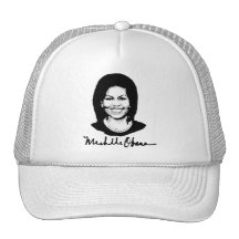 MICHELLE OBAMA SIGNATURE -.png Hats