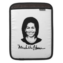 MICHELLE OBAMA SIGNATURE -.png Sleeves For iPads
