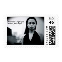 Michelle Ongkingco, actress/philosopher postage by TheOnlyMichelle Michelle Ongkingco, actress/philosopher postage