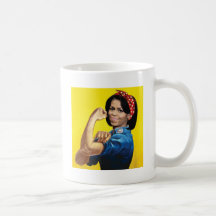MICHELLE THE RIVETER -.png Coffee Mugs