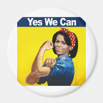 Michelle the Riveter - Yes we can.png magnets