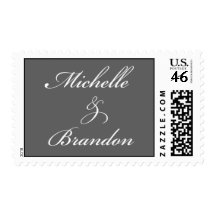 Michelle y Brandon - fondo gris Sello