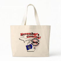 Michigan Anti ObamaCare – November’s Coming! Tote Bags