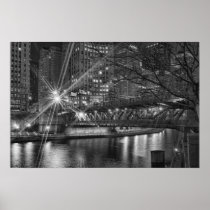 Michigan Ave Bridge Poster posters