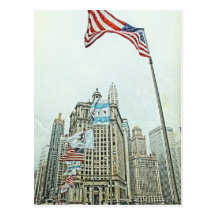 Michigan Avenue Bridge Chicago IL Postcards