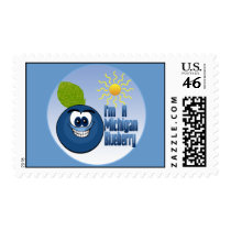 Michigan Blueberry Postage Stamp