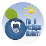 Michigan Blueberry Stickers