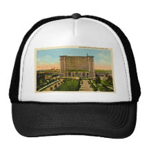 Michigan Central Station Detroit, Michigan Mesh Hats