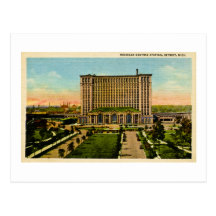 Michigan Central Station Detroit, Michigan Post Cards