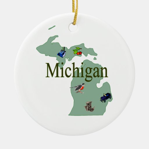 michigan christmas tree ornament zazzle michigan christmas tree ornament zazzle