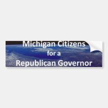 Michigan Citizens for a Republican Governor Bumper Sticker